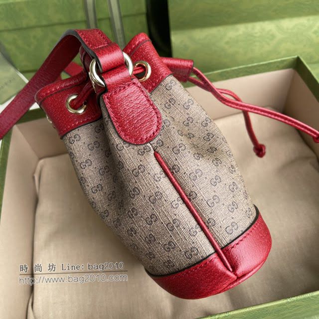 Gucci专柜新款女包, 古驰哆啦A梦抽绳水桶包 Gucci单肩斜挎包 647801  gdj1599